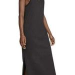 Nike Plus 1X Midi Dress Vtg 90's Jersey Black Spaghetti Strap Embroidered Logo Photo 0