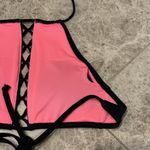 PINK - Victoria's Secret PINK Victoria’s Secret High Neck Cage Front Halter Crop Swim Top XS Photo 7
