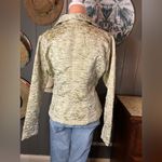 New Direction Vintage  Floral Cream Wavy Lines Blazer Medium Photo 3