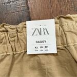 ZARA  Baggy Khaki/Cargo button fly pants, size US10 / EU42, NWT Photo 9
