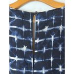 Evereve Romper Women Large Navy Blue White Grid Print Avaline Skort Wrap Skirt Photo 9