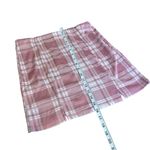 Light Pink & White Plaid Design Skirt Mini Pencil Style Women’s Size Large Fit! Photo 1