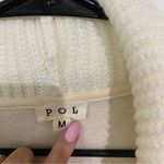 POL Cream and Gray Cardigan with Hooded Design Photo 3