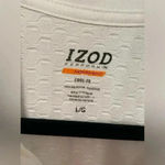 IZOD  Performance Movement Cool Fx White Collared V Neck Sleeveless Polo Size L Photo 4