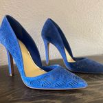 Jessica Simpson CHARIE Pointed Toe Blue Suede Stiletto Pumps Heels Size 7 Shoes Photo 9