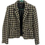 Style & Co Style Co Tan Black Houndstooth 3 Button Blazer Jacket Coat Faux Pocket Womens 10 Photo 10