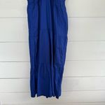 Gap Women’s Large Royal Blue Halter Tiered Maxi Dress New Photo 1