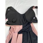Pink Lily Women's Pink & Black Full Coverage Swimsuit Size L SKU 4467 Photo 5