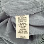 Entro Off The Shoulder Blue Crotchet Lace Bohemian Flowy Top Size Medium Photo 3