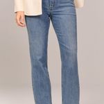 Abercrombie & Fitch Curve Love Ultra High Rise Ankle Straight Jean Photo 0