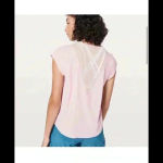 Lululemon for the run short sleeve tee in petal pink Photo 4