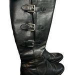 Ecco  Women's Boots Size 6.5/7 (EU 37) HOBART Black Leather High Cut Buckle Boots Photo 0