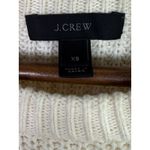 J.Crew  Wool Blend Cable Knit Relaxed Fit Long Sleeve Crew Neck Sweater XS Cream Photo 6
