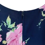 Vintage Y2K Premier International Women’s 18W Blue Floral Zipper Back Tank Dress Photo 5