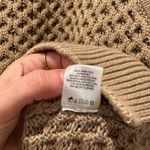 L'Academie NEW $178  Los Angeles Tan V Neck Cable Knit Mesh Sweater Vest Women S Photo 4