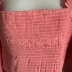 Main Strip EUC -  Heartfelt Milkmaid Smocked Sequin Hearts Crop Top - Size: Large Photo 6