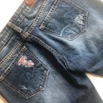 Anoname Chloe Crop Boyfriend Denim Blue Jeans Size 27 Distressed mid rise Y2K Photo 11