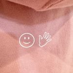 Glossier Original Pink Hoodie Pullover Sweatshirt Cozy Fleece Loungewear Small Photo 7