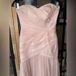 BHLDN Vera Wang Blush maxi dress formal strapless tulle long Bridesmaids VW360154 Photo 15