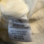 SEA NY Embroidered Blouse 100% Cotton Long Sleeve Pleated Scoop Neck Cream 0 Photo 3