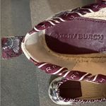 Tory Burch Grosgrain Whipstitch Floral Imperial Garnet Espadrilles Flat,Sz 7,NIB Photo 11