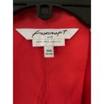 Foxcroft Womens Red Non Iron Stretch Relaxed Fit Shacket zip front 14W Photo 3