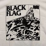 Black Flag Six Pack Punk Rock Band T-Shirt Size Large Photo 1