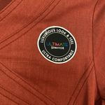 Scrubstar  Women's Fashion Premium Ultimate Mock Wrap Scrub Top Heather Clay S Photo 4