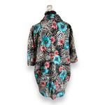 Jeri Marque Womens Blouse Sz‎ 16 Hawaiian Tropical Vintage Print Shirt Hibiscus Photo 4