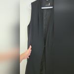 Babaton  Marcelo Long Black Vest missing belt size large Photo 9