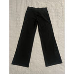 Old Navy Wide Leg Cropped Leggings Pants Womens Size Medium Black White Logo Photo 7