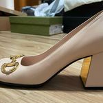 Gucci Horsebit 75mm Mid-Heel Pump in Skin Rose Photo 7