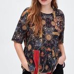 ZARA Trafaluc Boho Peplum Top Photo 1