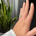 James Avery Oval Prasiolite Ring - Sterling Silver - Size 7 Photo 2