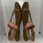 Toms Bree Leather Slingback Ring Toe Sandals w Woven Upper Women’s 9.5 Photo 7