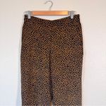 J.Crew Brown Animal Print Casual Jogger Pants Womens 8 Jamie Style Pull On Photo 2