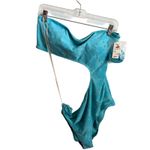 Aerie  Terry Cut Out Strapless One Piece Cheeky Swimsuit XL Women’s Blue 4722 Photo 1