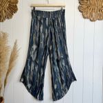 Free People  flare pants wide-leg cropped printed elastic waist boho XS Photo 3
