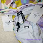 New! Set! Beth Richards Delrey Bikini Top and bottom, 70’s floral‎ bikini, L Purple Size L Photo 10