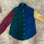 Nasty Gal colorblock corduroy-looking long sleeve small Photo 0