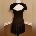 Alythea NWT ModCloth Black Drop Waist Pleated Short Sleeve Dress Size Small Photo 1