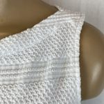 Anthropologie  White Short Sleeve Striped Knit Tank Top S Photo 2