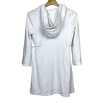 Juicy Couture Vtg Y2K  Sz S Terry Cloth Swim Cover Mini Dress White Hooded V-Neck Photo 1
