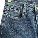 LOLA Premium High Rise Flared Denim Jeans Womens Size 8 Dark Wash Edgy Simple Blue Photo 3