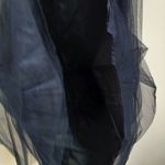 Vera Wang  Maids 8 Strapless Tulle Midnite Blue Formal Maxi Dress Photo 10