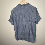 CP Shades  Womens Minimalist Linen Button-Up Tie Front Shirt Small Photo 6