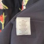 Vince Camuto  Navy Floral Embroidered Midi Dress Size‎ 8P Photo 7