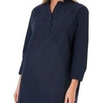 Pomander Place Tuckernuck Navy Shift Dress Medium Coastal Grandmother Preppy Lux Blue Photo 0