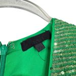 H:ours REVOLVE Mahlia Maxi Dress in Green Sequined Deep V-Neck Slit Party XS Photo 5