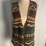 Hunt Club Vintage  Multicolor Patterned Vest Photo 7